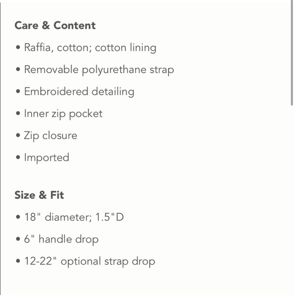 Anthropologie garden raffia crossbody NWT - Picture 5 of 10